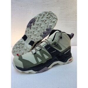 New Salomon X Ultra 4 Mid GTX Gore Tex Hiking Outdoor Trail Boots Green Womens 8